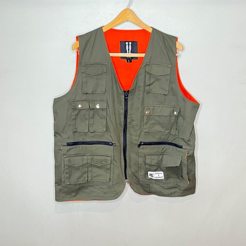 Effulgence X Erased Project Olive Green Utility Vest Size L‎